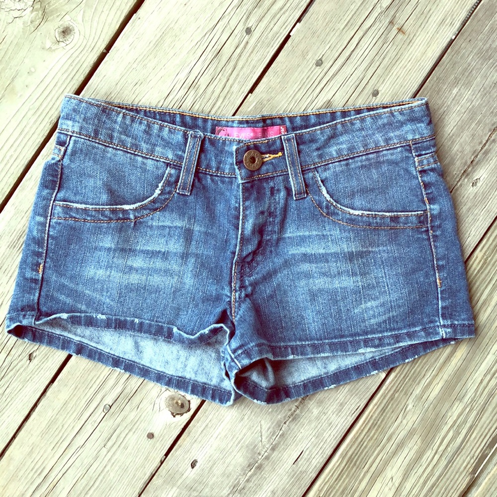 Levi's dark-wash jean shorts